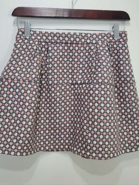 Cache Cache Floral Textured Pink and Cream A-Line Skirt